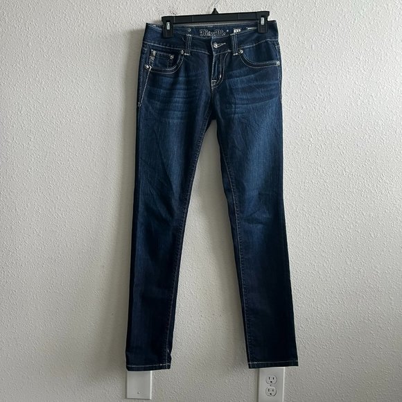 NWOT Miss Me Dark Wash Embellished Skinny Jeans Size 27 Style JP46565 - Picture 2 of 14